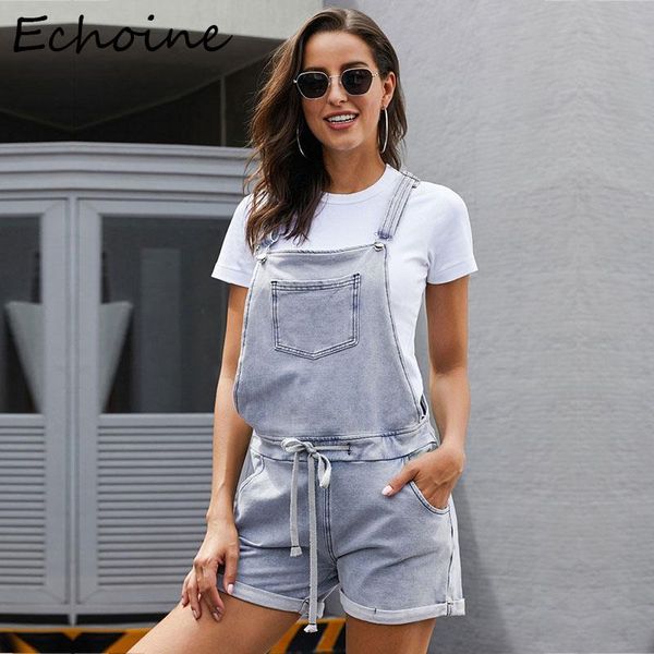 

women's jumpsuits & rompers casual black short jeans jumpsuit womens overalls women clothes bodysuit denim femme with pocket, Black;white