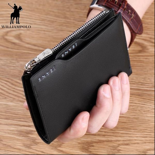 

mens leisure wallet multi slot short fashion purse young thin coin horizontal function card holder, Red;black