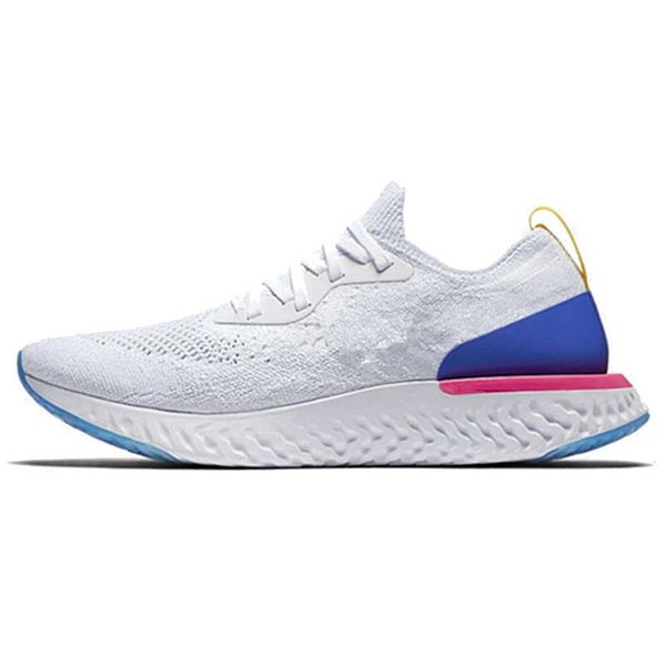 

epic react fly knit v2 v1 mens womens running shoes all white triple black pewter fusion outdoors trainers men sports sneakers siz