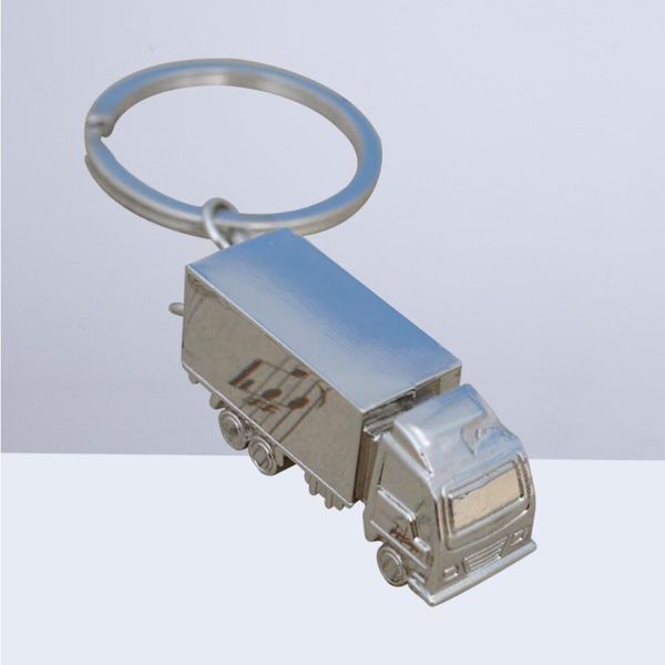 

truck keyring metal keychain cool car handbag purse pendant decoration creative gift keyfob (silver) party favor
