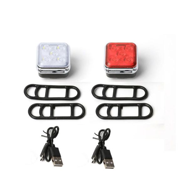 

rechargeable bicycle light bike tail headlight waterproof cycling rear taillight for mountain road bikes lantern lights