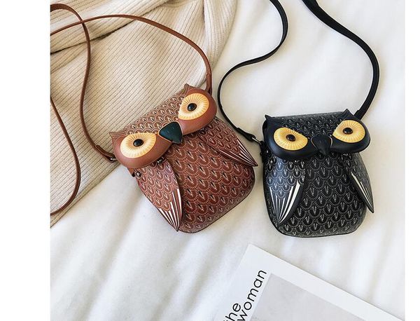 

dhl messenger bags women pu owl shaped large capacity sport cross body bag
