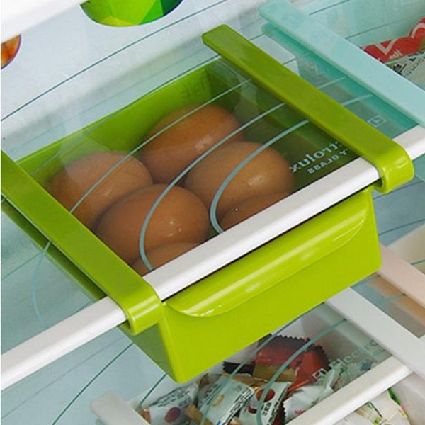 

storage bottles & jars 1pc kitchen fridge er slide drawer type space saver organizer rack shelf holder boxes bins plastic box