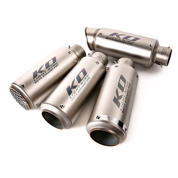 

motorcycle exhaust system muffler pipe tip titanium escape for 51mm 60.5mm