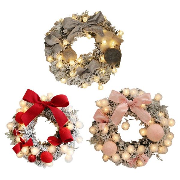 

decorative flowers & wreaths hanging wreath fantastic creative 11.8 inch decoration 30 led lights ornament garlands art for offices home gif