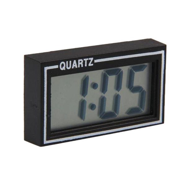

desk & table clocks 1pc mini lighted digital car clock black auto dashboard date time calendar