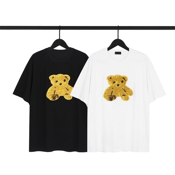 

summer new trendy brand t-shirt pure cotton short-sleeved fashion wild men and women with the same style11i, White