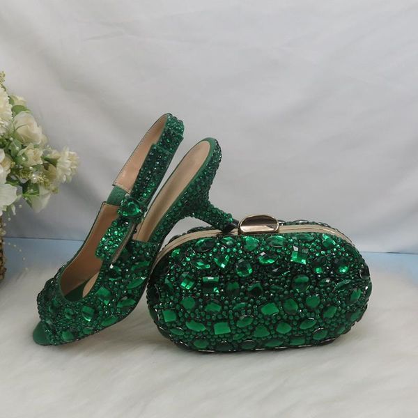 

dress shoes baoyafang summer female red crystal party sandals purse wedding bride woman fashion peep toe strange heel open, Black