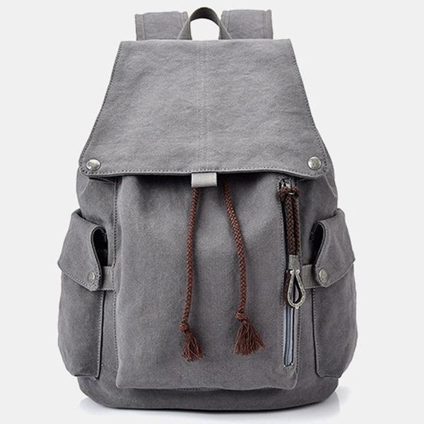 

backpack 2021 wholesale canvas backpacks for women outdoor waterproof school bag teenager vintage fashion travel h372