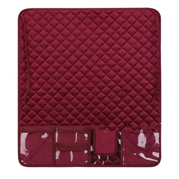 

storage bags sewing machine multifunctional household cushion table accessory rack with foldable rectangular travel goods knitted