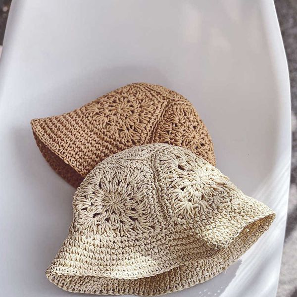 

spring arrival girls fashion sunshade hat sunscreen hats kids 210528, Yellow