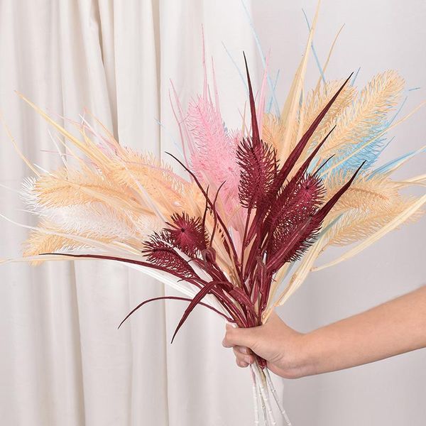 

decorative flowers & wreaths artificial flowers73cm long reed plants,suitable for wedding banquets,home decoration,garden green plants to dr