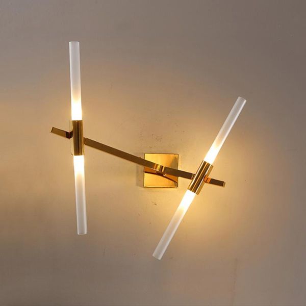 

wall lamp nordic branch light art personality restaurant el corridor aisle bedside glass tube