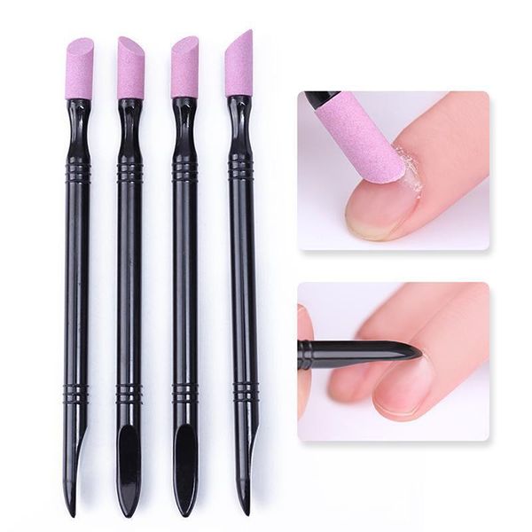 

party favor 3/6pcs professional quartz grinding rod double-end manicure nail cuticle remover #8