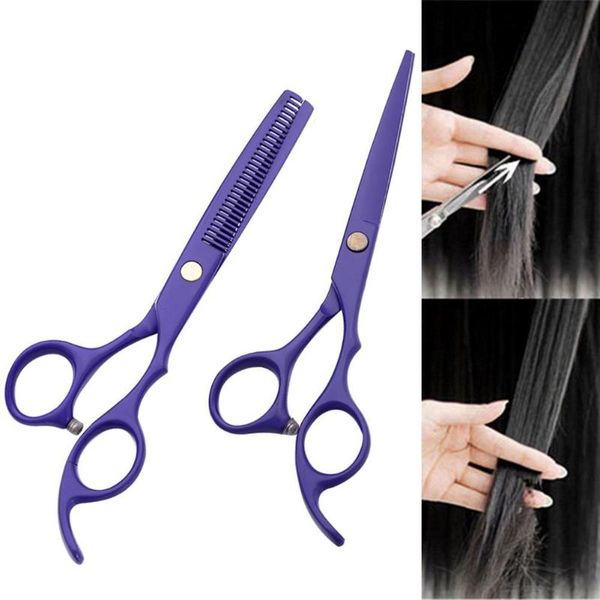 

hair scissors 6inch 2pcs stainless steel haircut shears thinning hairdressing tool