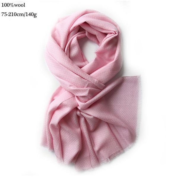 

scarves diamond pattern pure wool shawl pashmina winter soft warm women's scarf for ladies long 210 cm solid color, Blue;gray