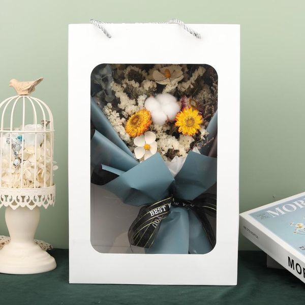 

gift wrap mother's day bouquet valentine's box teacher flower preserved small