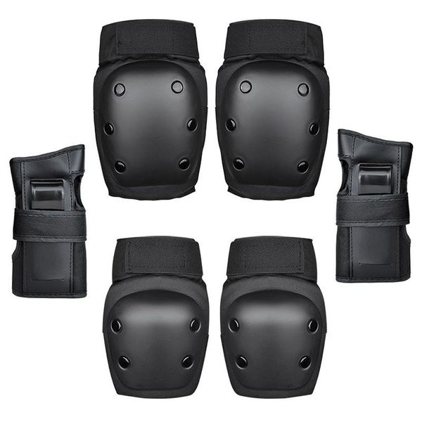 

elbow & knee pads skateboard professional support for skate pad, Black;gray