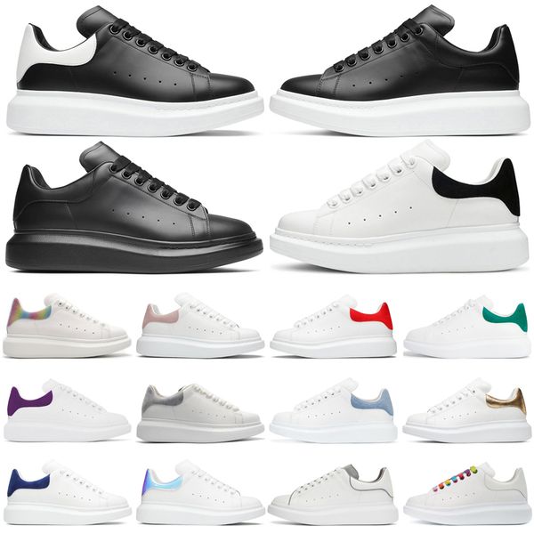 

designer sneakers men women platform casual shoes luxury black suede leather multicolor reflective triple white royal blue green grey classi