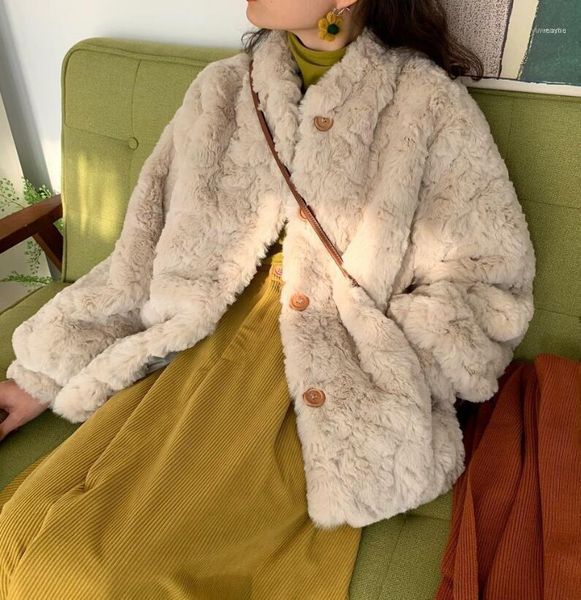 

all-match lady class imitation lamb wool coat women short winter korean ladies apricot plush short1, Black