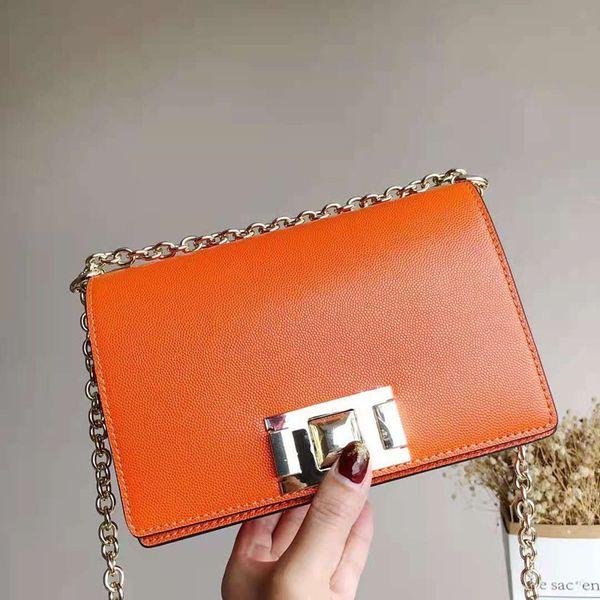 

family candy color chain women 2021 new cowhide small square shoulder sweet lady messenger bag