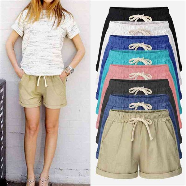 

plus size running gym sports women shorts wide leg drawstring elastic waist lace up short solid loose bottoms 6xl, White;black