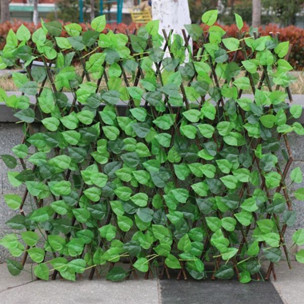 

fencing, trellis & gates adjustable retractable fence artificial leaf garden decoration privacy expanding wooden landscaping balcony