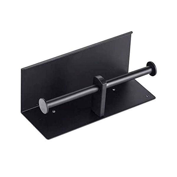 

toilet paper holders holder with shelf, 304 stainless steel double rolls tissue for bathroom, phone tray