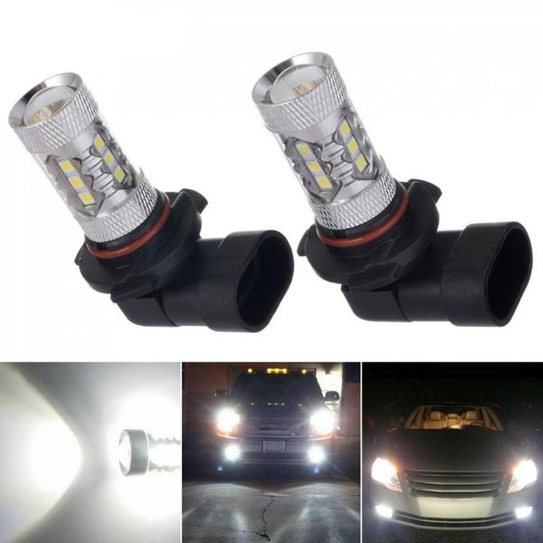 

bulbs led bulb fog light white 9006 3030 ledx16 80w 6500k -7000k reflector mirror design dc12-24v