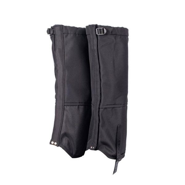 

arm & leg warmers 1pair wear resistant foot cover camping hiking nylon waterproof practical adjustable gaiter lightweight men women breathab, Black