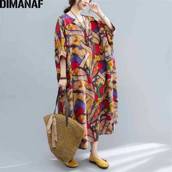 

plus size summer dress women sundress beach vintage long oversize loose casual 5xl 6xl 7xl batwing sleeve 210531, Black;gray