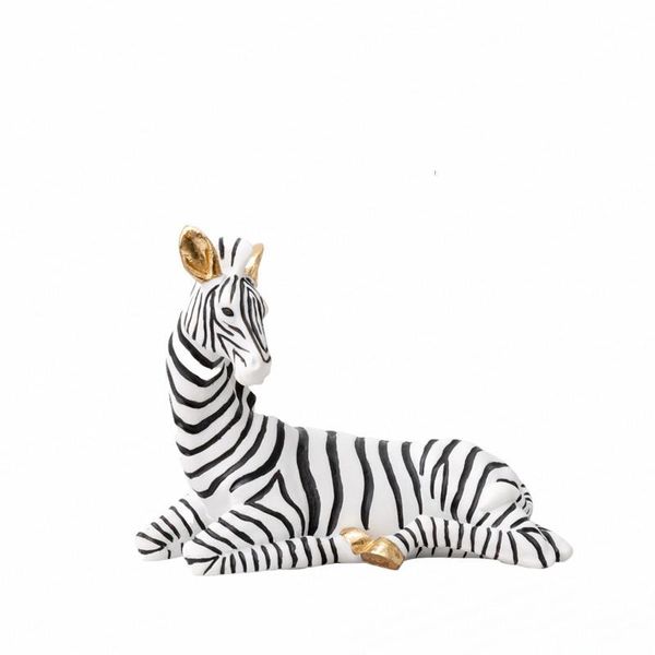 

decorative objects & figurines [mgt] nordic sandstone zebra statue home decoration crafts furnishing living room sculpture drop