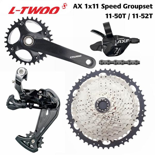 

bike derailleurs ltwoo groupset ax 11 speed crankset shifter rear derailleur 46t 50t 52t cassette ybn sumc 11s chainm8000 m7000