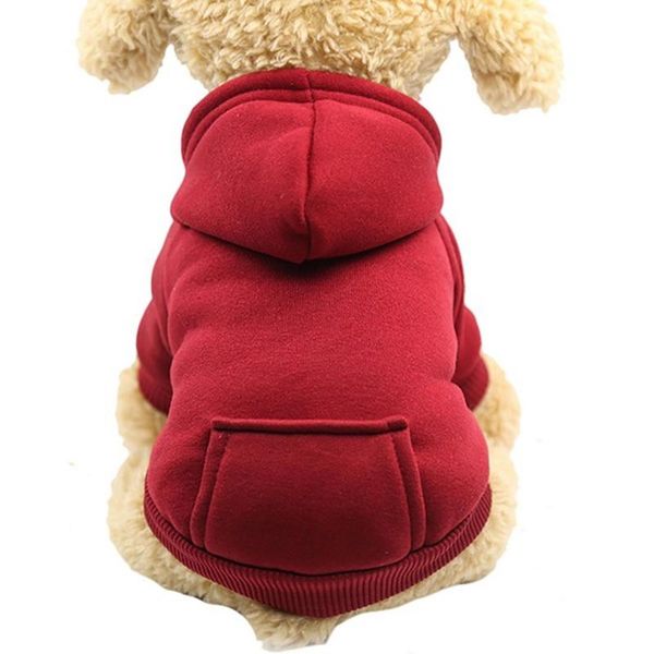 

dog apparel winter warm pet clothes small four-legs hoodies coat soft puppy sweatshirt