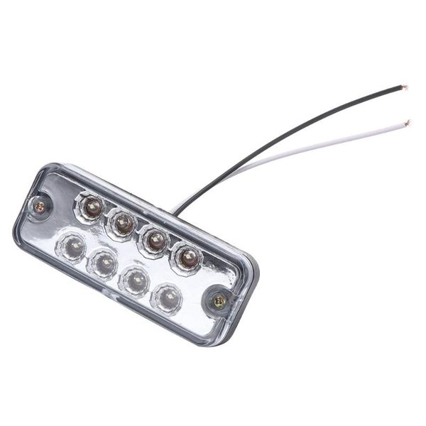 

leds 6000k side marker lights indicator lamps for truck trailer caravan (white) led emergency