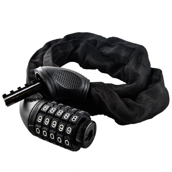 

bike locks 40# chain lock anti-theft 5-digit resettable combination bicycle cable with heavy duty alloy steel motorcycle