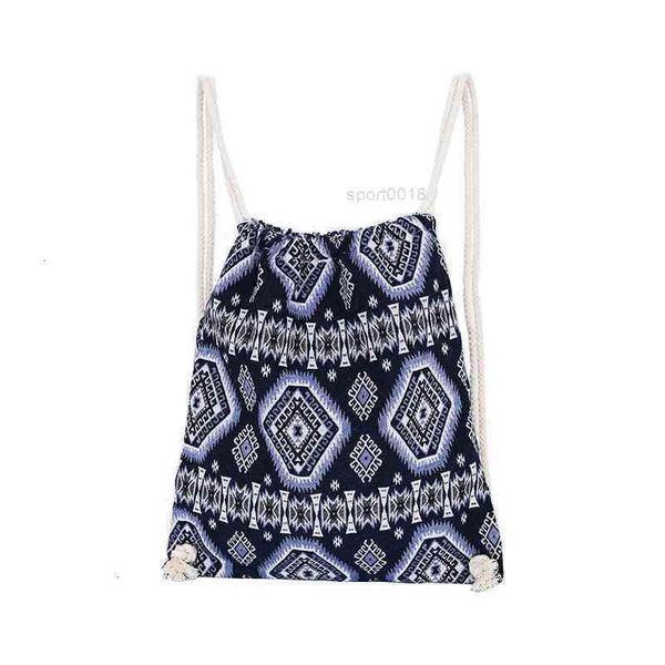 

hbp non- knitting drawstring heavy thread bag double shoulder bohemian ethnic style geometric bundle pocket knapsack back cloth 5elu s0sj