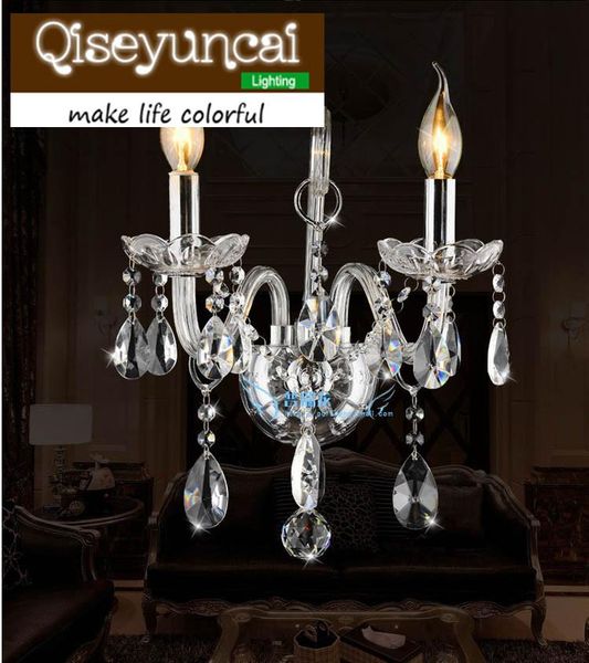 

wall lamp qiseyuncai led candle k9 crystal simple modern 1 or 2 head transparent