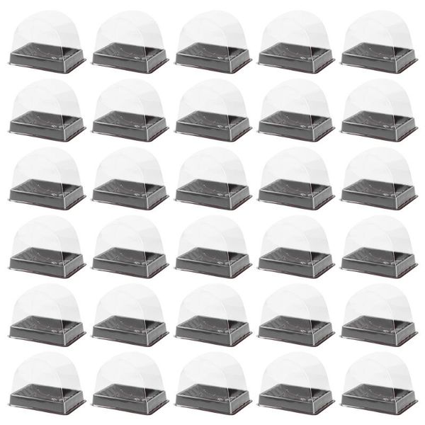 

gift wrap 30 pcs transparent cake blister box pastries bake packaging with lid