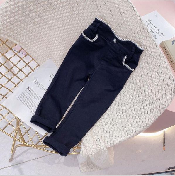 

jeans 2021 wholesale girls denim pants fashion autumn jean 4-9t b885, Blue