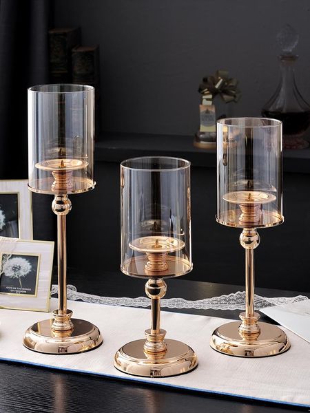 

candle holders european retro holder candlelight dinner candlestick wedding centerpieces candelabra tables coffee home decoration