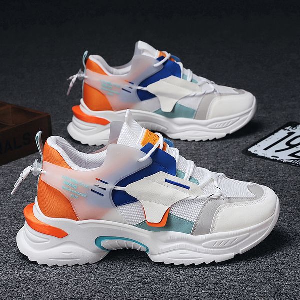 

air mesh casual shoes for man colorful leather men sneakers fashion mixed colors comfort rubber youth tide shoe designer outdoor