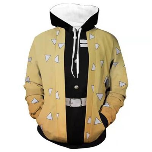 

new 3d printing ghost blade pocket pullover fashion hooded men's sweater, Black