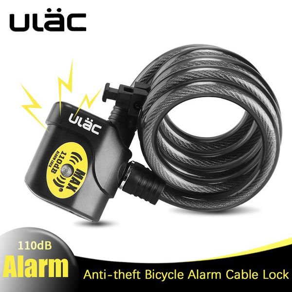 

bike locks ulac bicycle lock alarm steel cable mountain road motorcycle door burglar multi-function