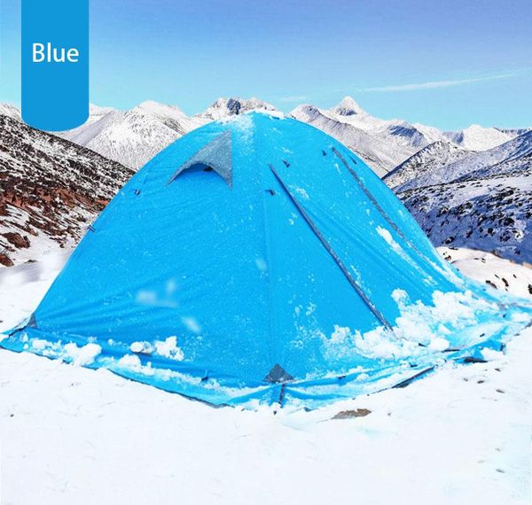 

tents for outdoor hiking beach travel tienda double layer aluminum pole anti snow tent with skirt bivy bed and shelters