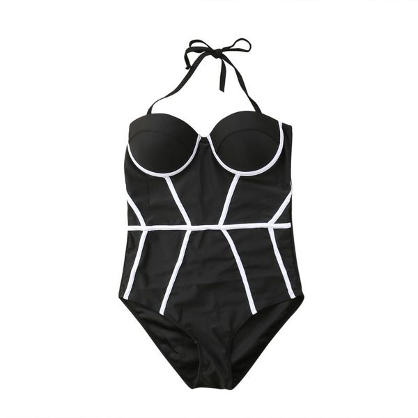 

strapless push up one piece swimsuit women patchwork body swimwear swimming wear bathing suit lady beachwear elegant outfits one-piece suits