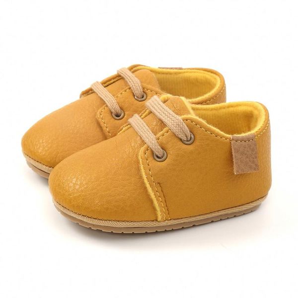 

first walkers born baby shoes soft leather kids boys girl multicolor toddler anti-slip rubber sole infant
