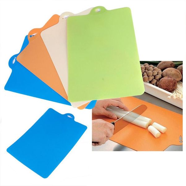 

portable flexible bendable chopping block kitchen accessories food fruit nonskid cutting boards camping outdoor chopping board