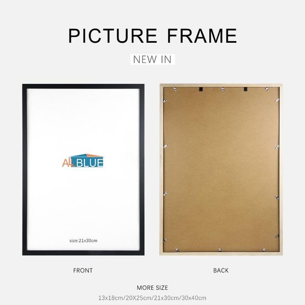 

frames wooden frame black picture framed hanging po wall decor framework luxury art poster for room decoration print painting