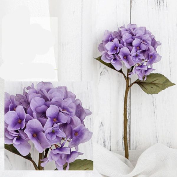 

decorative flowers & wreaths artificial flower home wedding party birthday year valentinesday floral decor silk hydrangeas vase arrangement